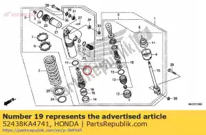 honda 52438KA4741 dado esagonale, 12mm - Il fondo