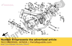 Aquí puede pedir cubierta, drenaje de aceite de Honda , con el número de pieza 50219KEB900: