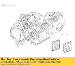 Here you can order the engine 150 4t 3v ie from Piaggio Group, with part number CM168056: