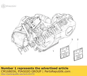 Piaggio Group CM168056 engine 150 4t 3v ie - Bottom side