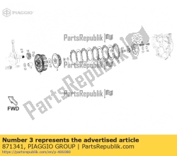 Aprilia 871341, Disco de embreagem motriz, OEM: Aprilia 871341