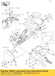 case-chain van Kawasaki, met onderdeel nummer 360141234, bestel je hier online: