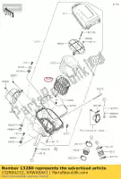 132800232, Kawasaki, holder kawasaki kvf750 4x4 eps brute force 750 4x4i epsgef epshef gff hff camo , New