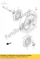 5474103F00, Suzuki, espaciador, eje fr. suzuki gsx  gsxr f inazuma gsx750 gsx1200 750 1200 , Nuevo