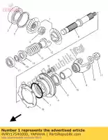 4VRY17540000, Yamaha, ensemble de pignon yamaha  xvs 650 1997 1998 1999 2000 2001 2002 2004 2005 2006 2017 2018, Nouveau