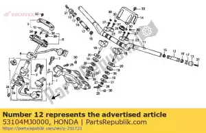 honda 53104MJ0000 peso, maniglia (b) - Il fondo