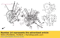 Qui puoi ordinare bullone, perno, da Honda , con numero parte 90011MZ8B40: