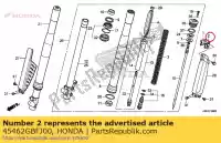 45462GBFJ00, Honda, clamper b, fr. przewód hamulcowy honda cr  r rb crf x f cr80rb lw cr80r sw cr125r cr250r cr85rb cr85r crf450r crf250x crf150rb crf150r 250 85 150 125 80 450 , Nowy