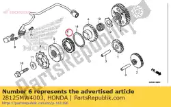 Tutaj możesz zamówić sprz? G? O, w jedn? Stron? Od Honda , z numerem części 28125MW4003: