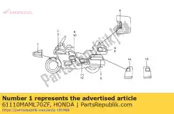 Aqui você pode pedir o listra, fr * type15 * em Honda , com o número da peça 61110MAML70ZF: