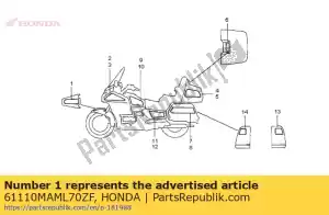 Honda 61110MAML70ZF listra, fr * type15 * - Lado inferior