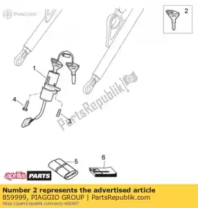 Piaggio Group 859999 klucz aprilia bez transpo. - Dół