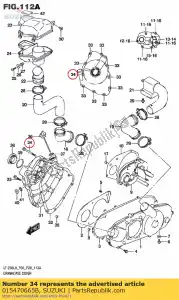 suzuki 015470665B boulon - La partie au fond