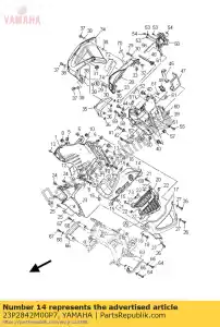 yamaha 23P2842M00P7 cover 1 - Bottom side