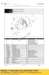 Piaggio Group 65358800EU przedni b?otnik - Dół