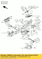 180910848, Kawasaki, body-comp-t?umik zx1000jcf kawasaki zx 1000 2012 2013 2014 2015, Nowy