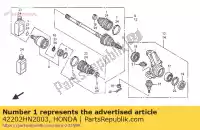 42202HN2003, Honda, bota, motor de popa honda trx 500 650 2001 2002 2003 2004 2005, Novo