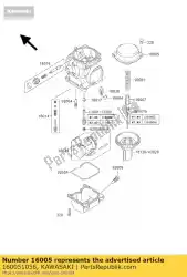 Here you can order the top-chamber from Kawasaki, with part number 160051056: