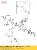 54830018000, KTM, carrera del cigüeñal 72 250 sx ktm exc mxc sx sxs 250 300 2002 2003 2004, Nuevo