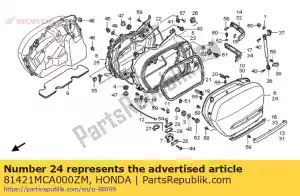 Honda 81421MCA000ZM lid, l. saddlebag *r287m - Bottom side