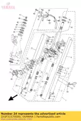 Tutaj możesz zamówić pier? Cie?, t? Ok od Yamaha , z numerem części 2JGF31570000: