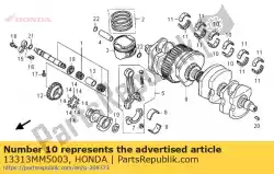 Qui puoi ordinare cuscinetto c, principale (14mm) (y da Honda , con numero parte 13313MM5003: