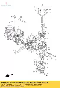 Suzuki 1324014D10 drijf assy - Onderkant