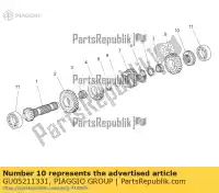 GU05211331, Piaggio Group, ingranaggio 2a z = 20 moto-guzzi audace audace 1400 carbon abs bellagio breva breva v ie california eldorado eldorado 1400 abs (apac) eldorado 1400 abs (usa) griso griso s e griso v ie norge norge polizia berlino sport stelvio zgukdh00 zgulc000 zgulc001 zgulca00 zgulcb00 zgulc, Nuovo