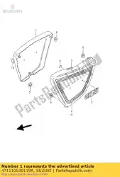 Here you can order the cover frame,r. From Suzuki, with part number 471110530119A: