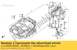 Ici, vous pouvez commander le aucune description disponible pour le moment auprès de Honda , avec le numéro de pièce 11146MC0000:
