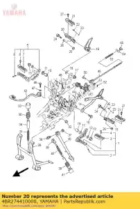 Yamaha 4BR274410000 footrest rear 2 - Bottom side