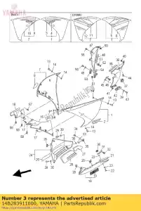 yamaha 14B283911000 gráfico 1, l - Lado inferior