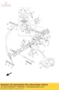 yamaha 5C3261540000 korek, d?wignia - Dół