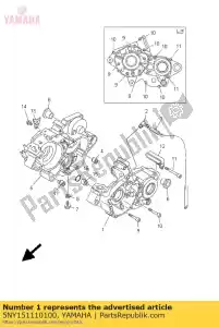 Yamaha 5NY151110100 cárter 1 - Lado inferior