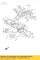 B34F173100P0, Yamaha, Bedek zijde 3 mnm3 yamaha  xsr 700 2016 2017, Nieuw