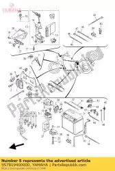 Aqui você pode pedir o ensaio de relé de partida (rc19-089a) em Yamaha , com o número da peça 5S7819400000: