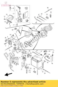 yamaha 5S7819400000 ensaio de relé de partida (rc19-089a) - Lado inferior
