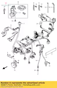 Suzuki 3668717G10 suporte, acoplador - Lado inferior