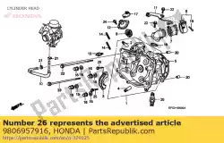 Here you can order the spark plug from Honda, with part number 9806957916: