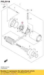 suzuki 3113238B00 brush holder se - Bottom side