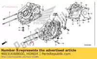 90031KWB600, Honda, nessuna descrizione disponibile honda  crf 110 2014 2018 2019 2020, Nuovo