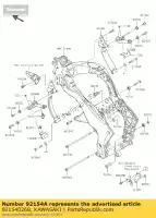 921540268, Kawasaki, parafuso, flangeado, 10x270 zr1000daf kawasaki z zx 1000 2010 2011 2012 2013 2014 2015 2016, Novo