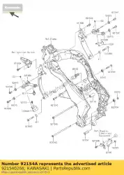 Ici, vous pouvez commander le boulon, à bride, 10x270 zr1000daf auprès de Kawasaki , avec le numéro de pièce 921540268: