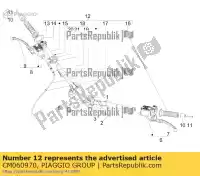 CM060970, Piaggio Group, Manicotto com.gas compl. gilera runner zapm46301 125 200 2005 2006 2007 2008 2009 2010 2011 2016 2017, Nuovo