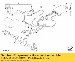 Here you can order the tubing flash signalling light from BMW, with part number 61122316899: