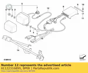 bmw 61122316899 tubing flash signalling light - Bottom side