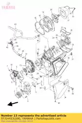 Aquí puede pedir junta, filtro de aire 1 de Yamaha , con el número de pieza 5TJ14453L000: