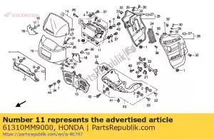 Honda 61310MM9000 stay comp headlight - Bottom side