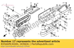 Aquí puede pedir quédate, l. Cubierta de inyección de Honda , con el número de pieza 83566MCA000: