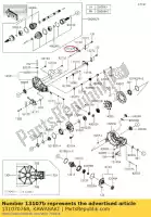 131070768, Kawasaki, 01 arbre, blocage de différentiel kawasaki krf800 teryx le krt800 teryx4 800 krf1000 krx 1000 , Nouveau